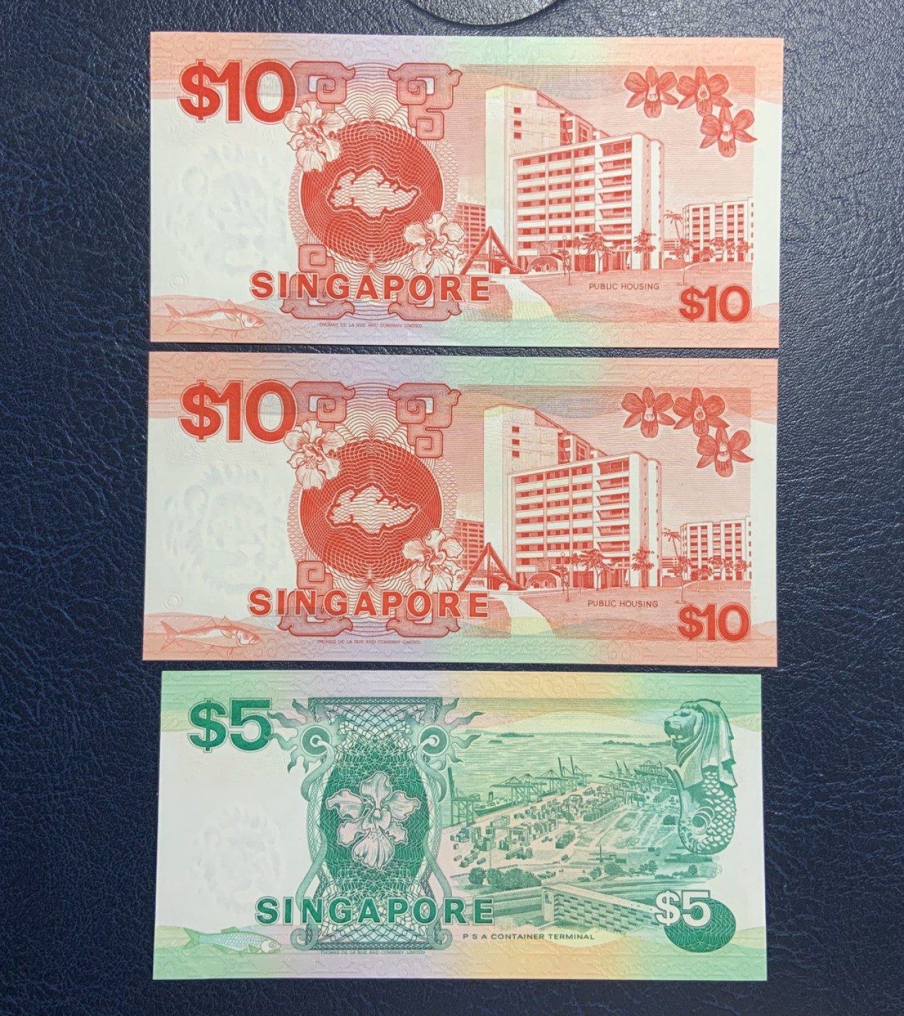 收藏联盟Quantum Auction 第197期拍卖 (已更新) 新加坡1988年5元和10元全同号3张 品相全新UNC