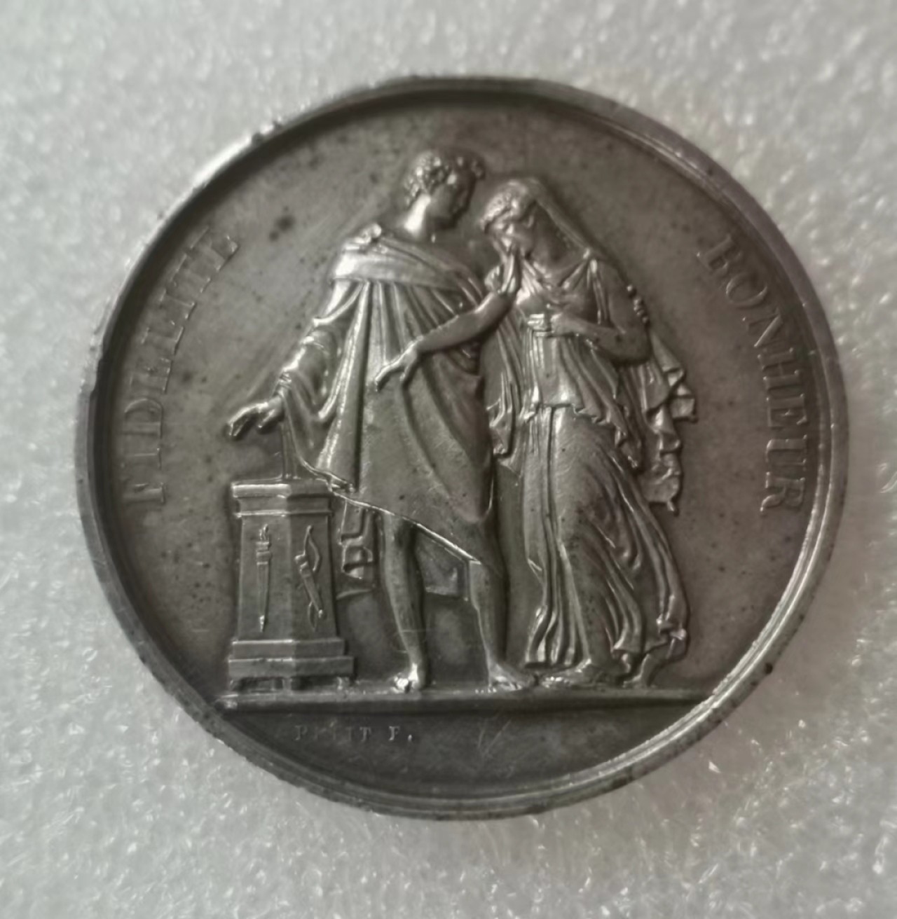 瓶子🏺第60期拍卖会 法国19世纪大型银质婚章