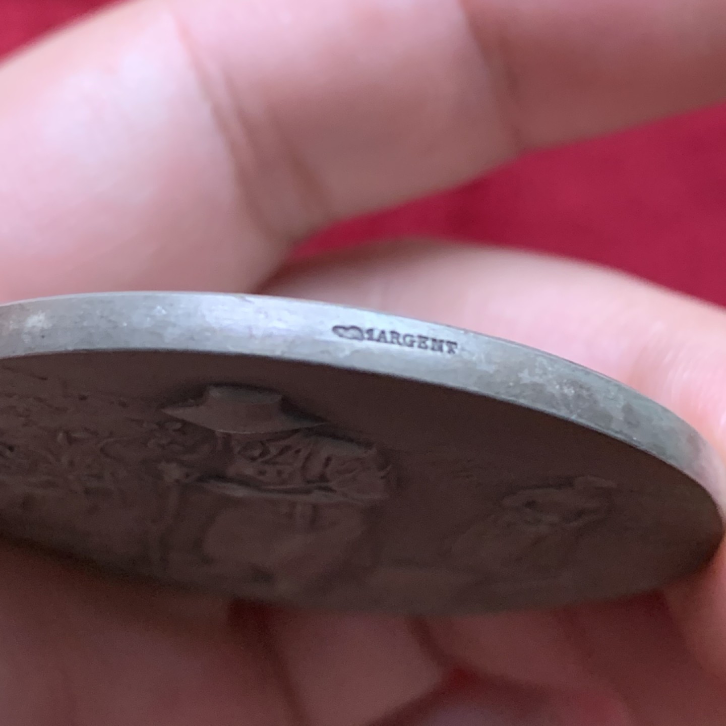 《竞宝斋》第102场-本周四 套币裸币专场（全场不限金额包邮） 法国迪耶普 十九世纪初 农业纪念 银章 61.95克