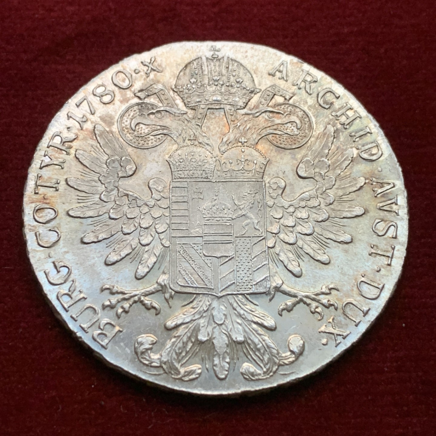 《竞宝斋》第102场-本周四 套币裸币专场（全场不限金额包邮） 奥地利1780年大奶妈泰勒大银币 好品带彩 二战左右铸造