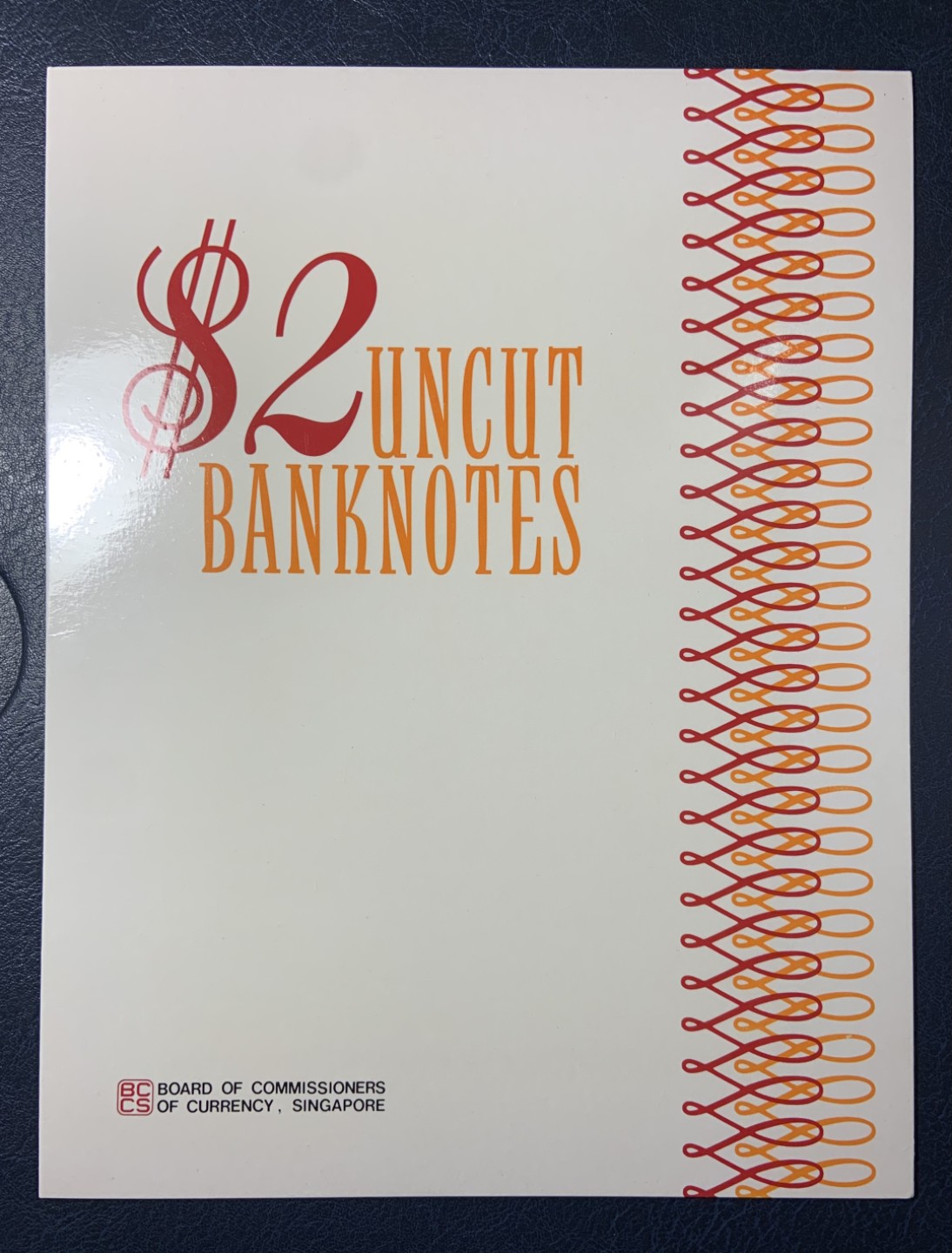 收藏联盟Quantum Auction 第197期拍卖 (已更新) 新加坡1991年2元三连体 品相全新UNC 红色版 带原装纪念册