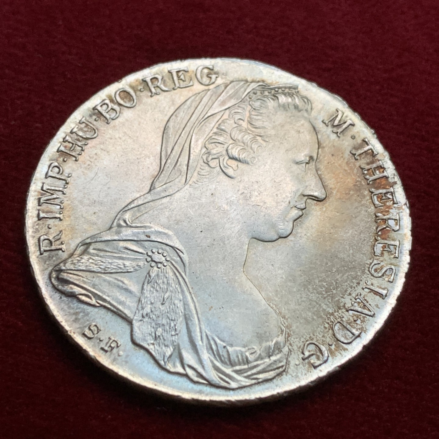 《竞宝斋》第102场-本周四 套币裸币专场（全场不限金额包邮） 奥地利1780年大奶妈泰勒大银币 好品带彩 二战左右铸造