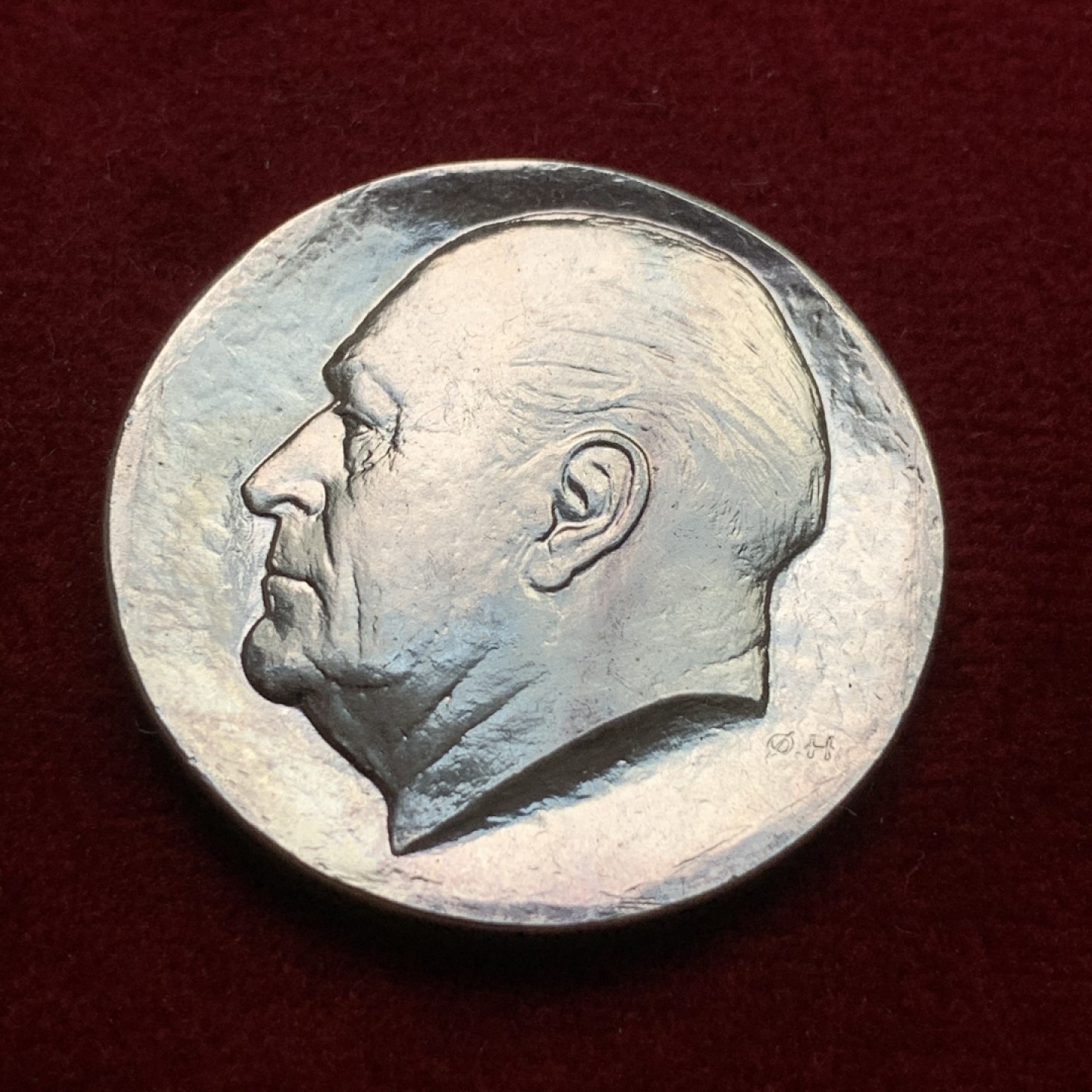 《竞宝斋》第102场-本周四 套币裸币专场（全场不限金额包邮） 挪威1978年 奥拉夫五世 50克朗大银币 BU品 少见品种