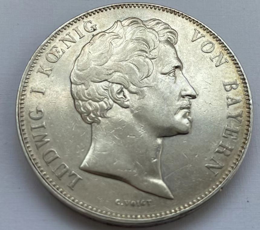 瓶子🏺第60期拍卖会 德国1837年巴伐利亚货币泰勒2泰勒大银币