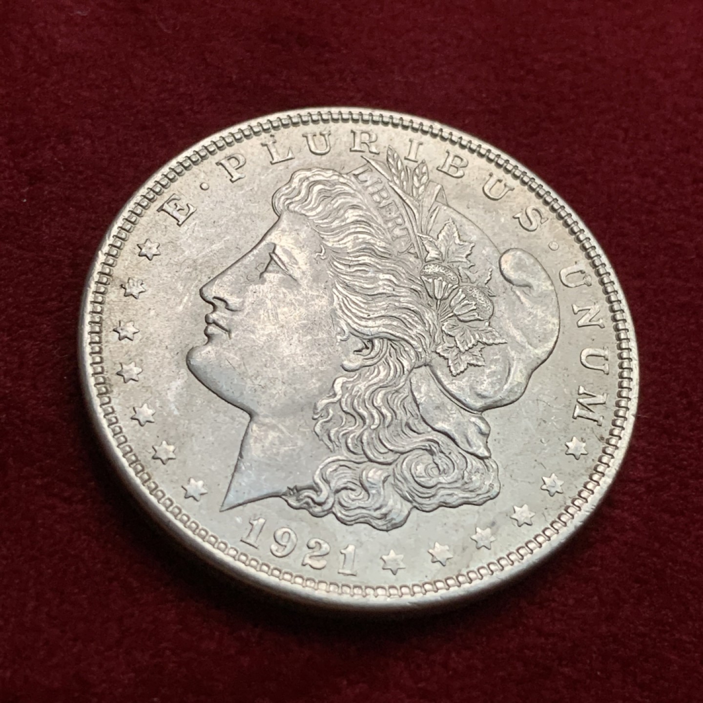 《竞宝斋》第102场-本周四 套币裸币专场（全场不限金额包邮） 美国1921年 摩根一元 大银币 原光好品  可以送评