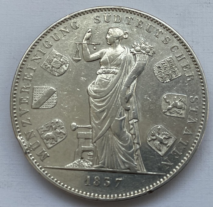 瓶子🏺第60期拍卖会 德国1837年巴伐利亚货币泰勒2泰勒大银币