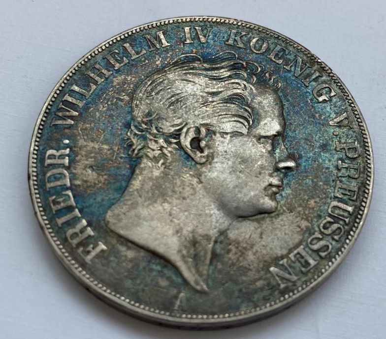 瓶子🏺第60期拍卖会 德国1841年普鲁士威廉四世2泰勒大银币