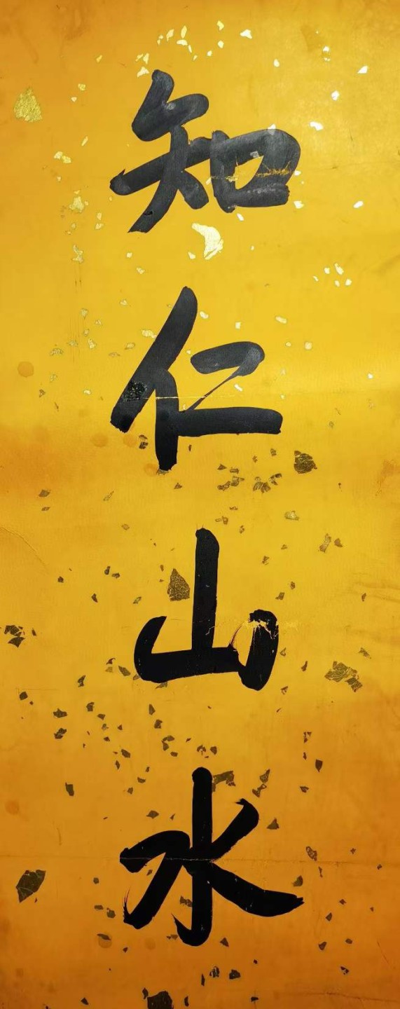 乾隆御笔对联。洒金宣纸，手织棉布装裱，奢华大气。尺寸如图。