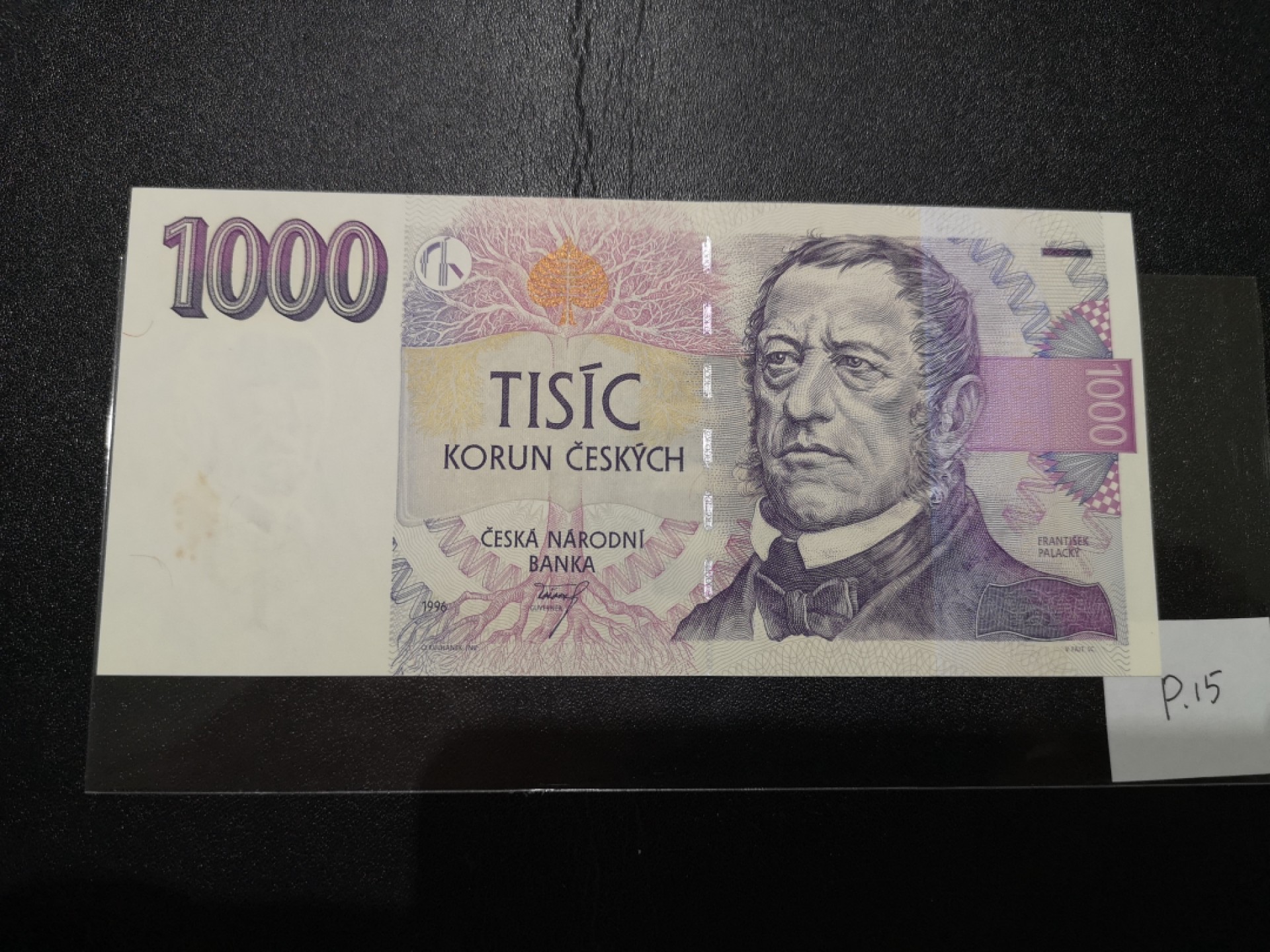 《外钞收藏家》第二百零七期（东欧三国裸钞专场） 捷克-1996-1000 克朗 首冠C 全新