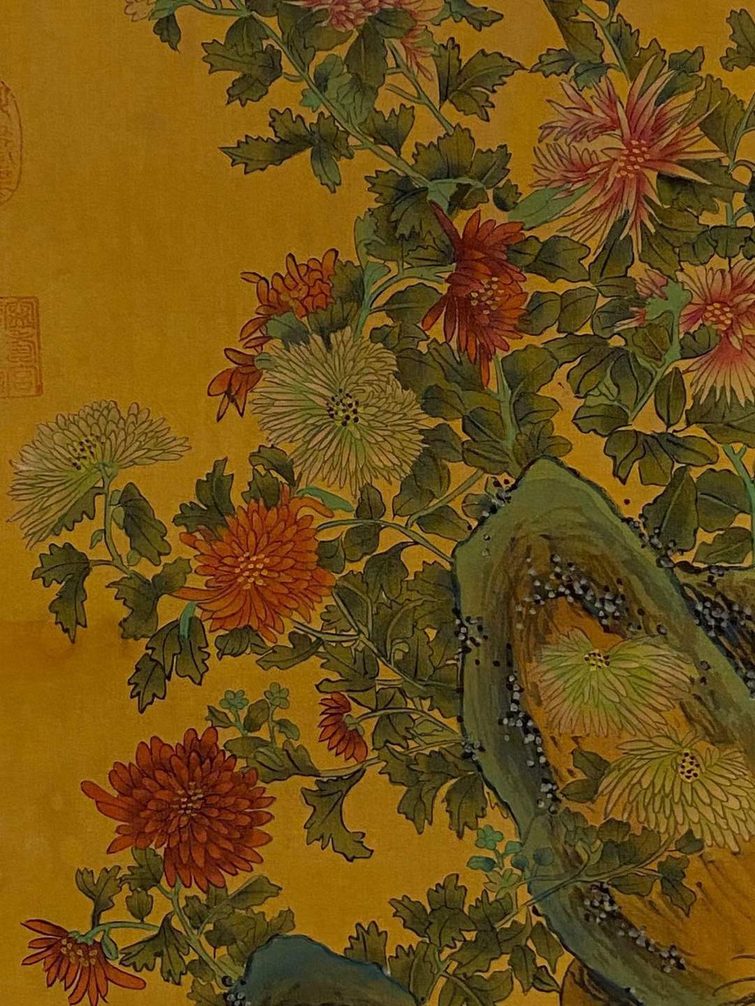 宋徽宗绢本花卉图立轴