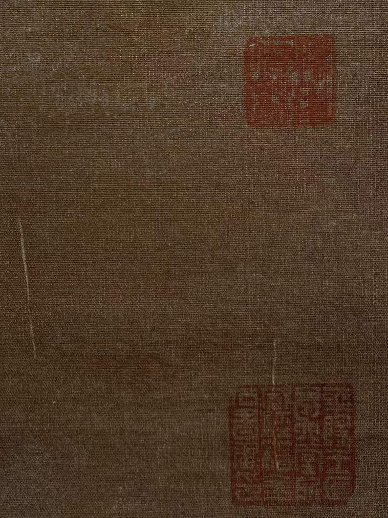 汪承霈绢本花鸟鱼立轴。清代书画名家，此幅为清代文物，中幅设色画，其它作品收录于安阳市博物馆。