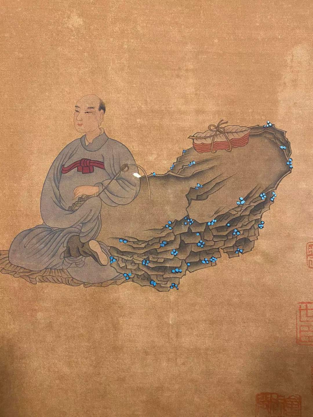 仇英绢本人物立轴