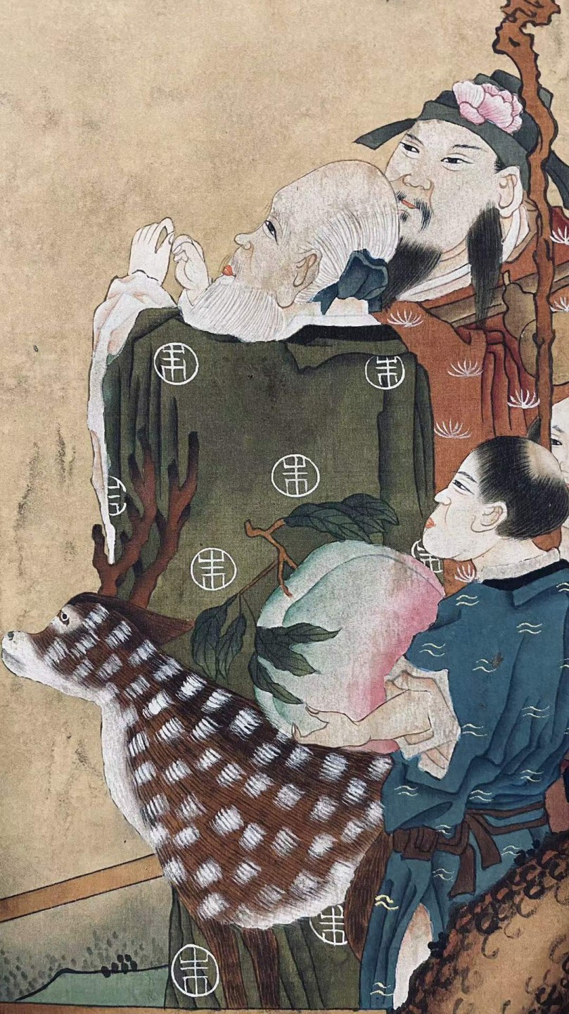 陈洪绶绢本花鸟立轴。明末清初著名书画家、诗人陈洪绶（1599年—1652年），字章侯，晚号老迟、悔迟，汉族，浙江绍兴府诸暨县枫桥陈家村。