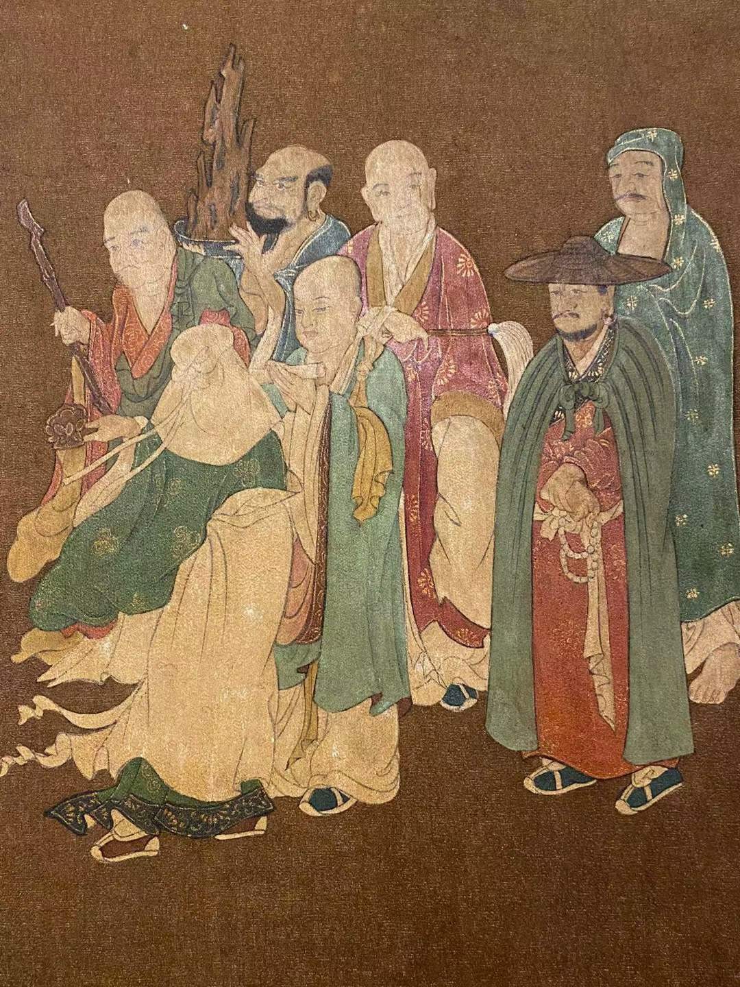 阎立本佛像+张祜书法长卷