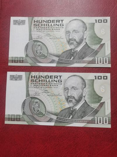 1984年 奥地利100先令 全新UNC - 1984年 奥地利100先令 全新UNC