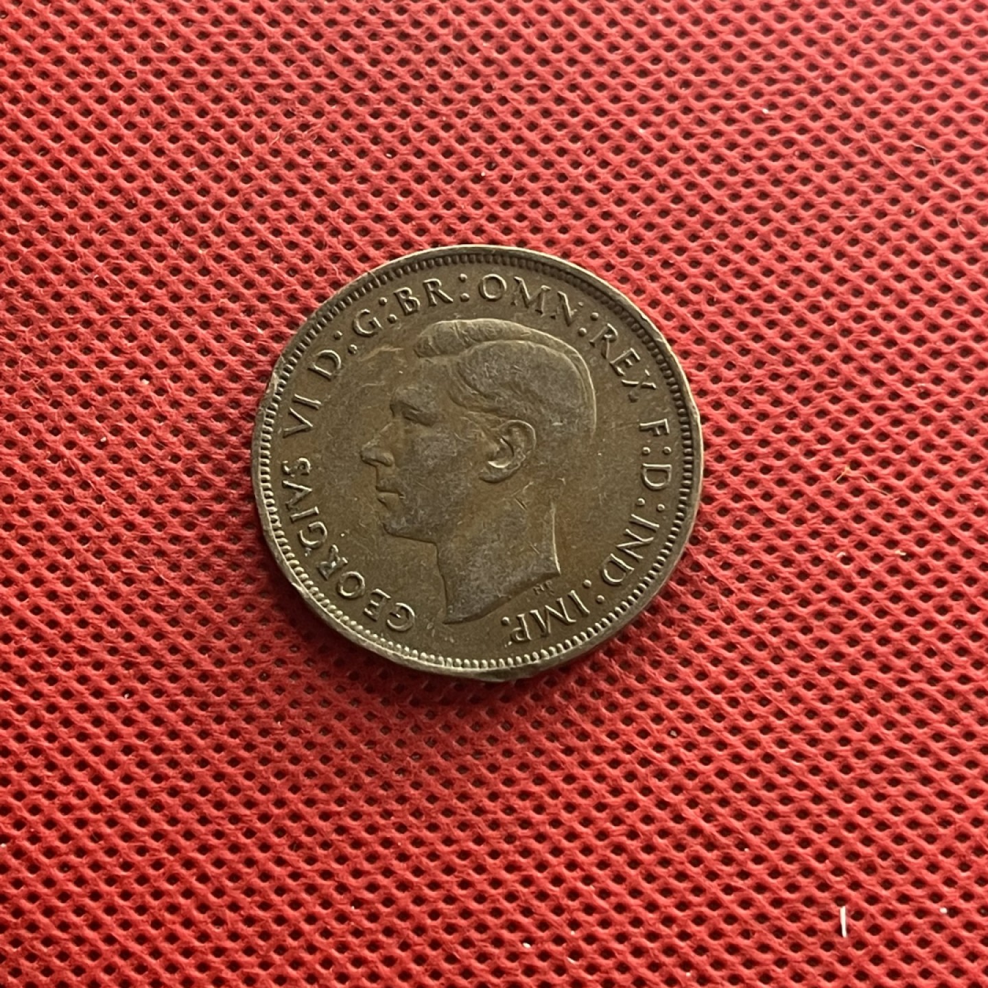 外国硬币0元起拍 英国1939年1便士 乔治六31mm 欧洲硬币