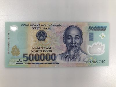 【三泉🏦Quan Se】拍卖⚖️第3期-精品塑料钞、连体钞 - 越南最大面值50万盾流通塑料钞 UNC