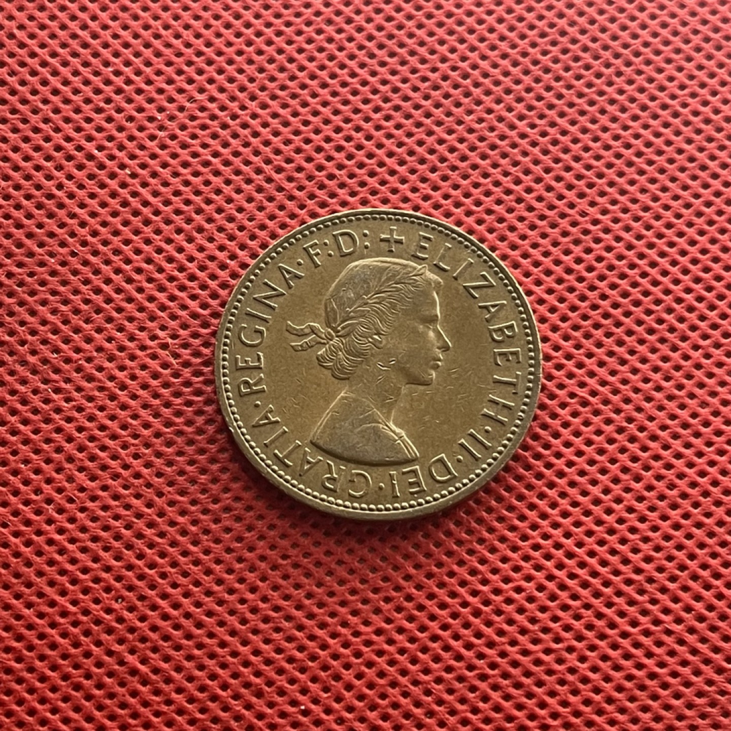 外国硬币0元起拍 1966伊丽莎白女王 31mm大铜币 英国1便士硬币