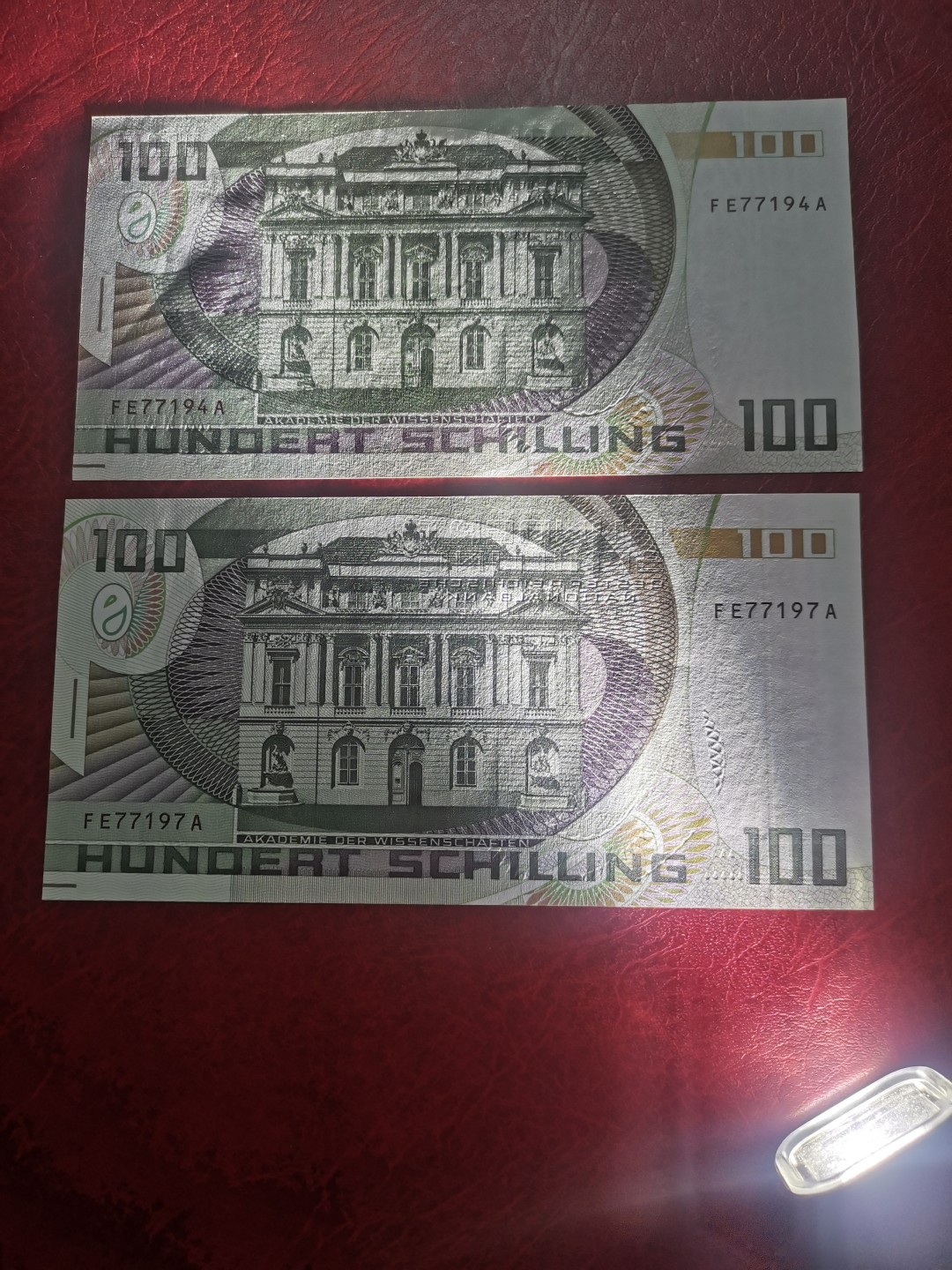 1984年 奥地利100先令 全新UNC