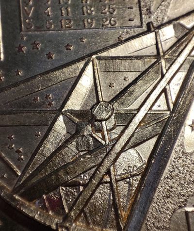 gush小明20221011周二 法国1975日历镀金大铜章 一些小锈斑和小磕碰