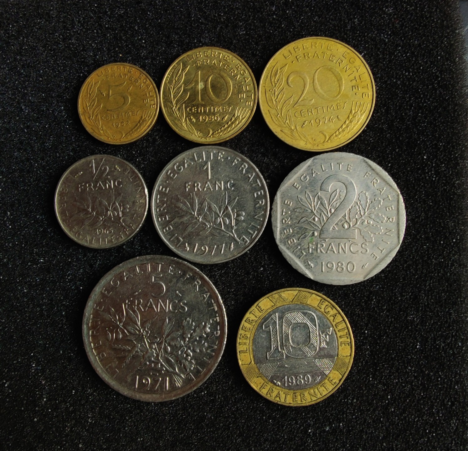 ♥一只鱼（世界钱币第四期） 法国套币