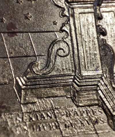 gush小明20221011周二 法国1975日历镀金大铜章 一些小锈斑和小磕碰