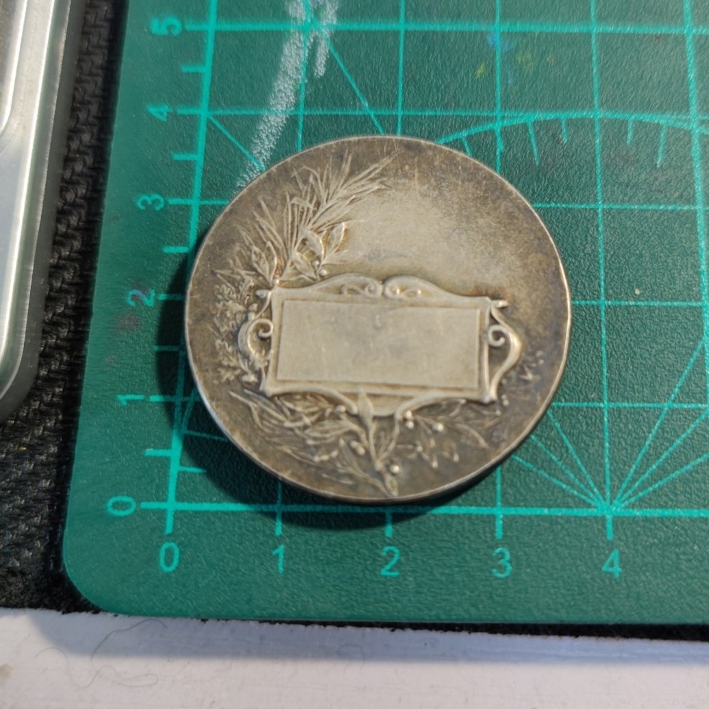 gush小明20221011周二 法国教育类镀银铜章