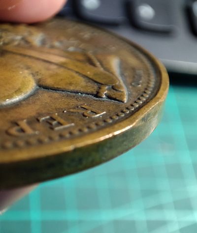 gush小明20221011周二 法国1878巴黎世博会景观铜章 边缘一些磕碰