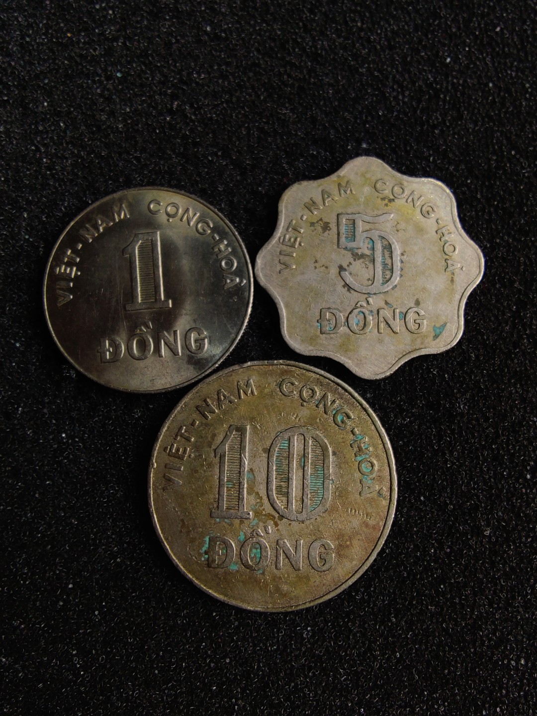 ♥一只鱼（世界钱币第四期） 南越南1盾/5盾/10盾