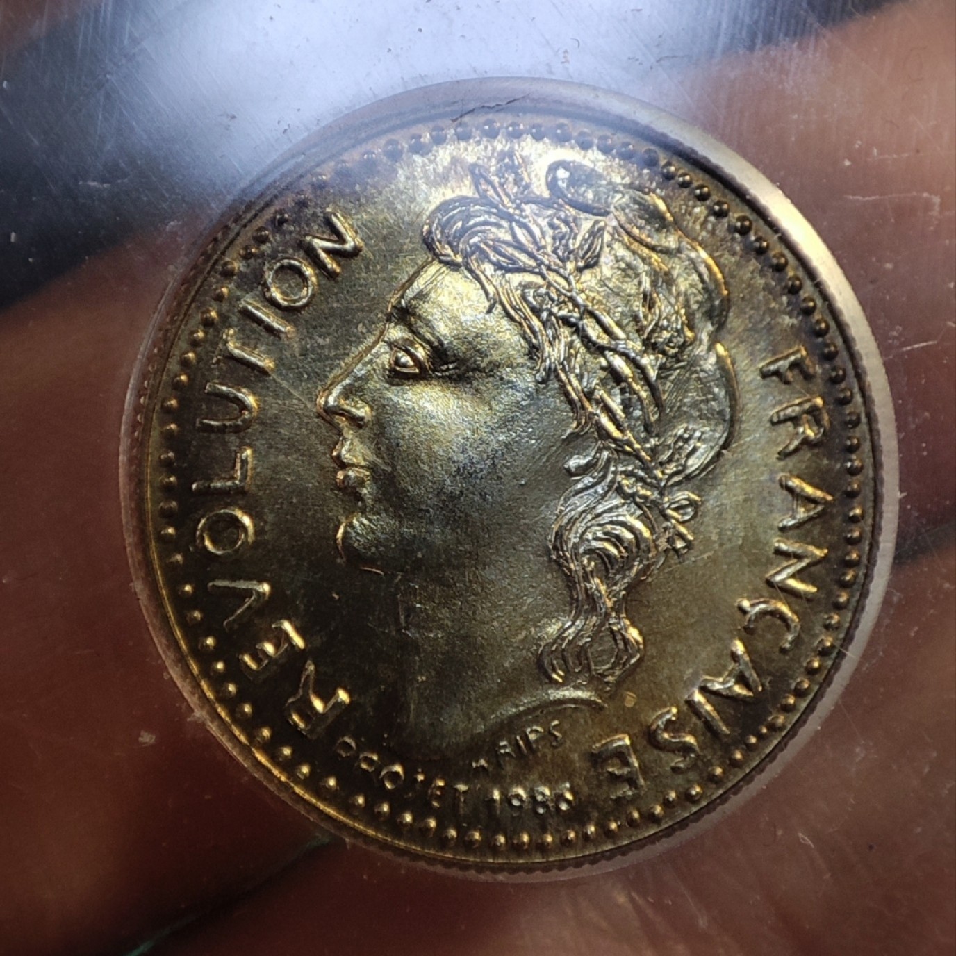 gush小明20221011周二 86法国小银章带证 巴黎造币厂复刻1789银币