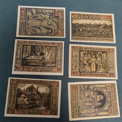 gush小明20221011周二 德1921图林根州艾森纳赫6张全新顺丰包邮