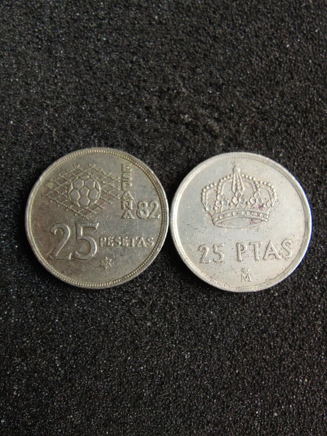 ♥一只鱼（世界钱币第四期） 西班牙25比塞塔