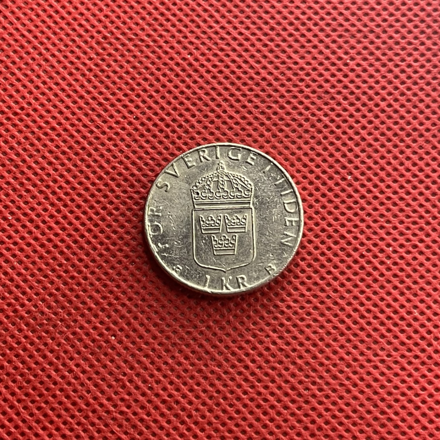 外国硬币0元起拍 瑞典1998年1克朗硬币 