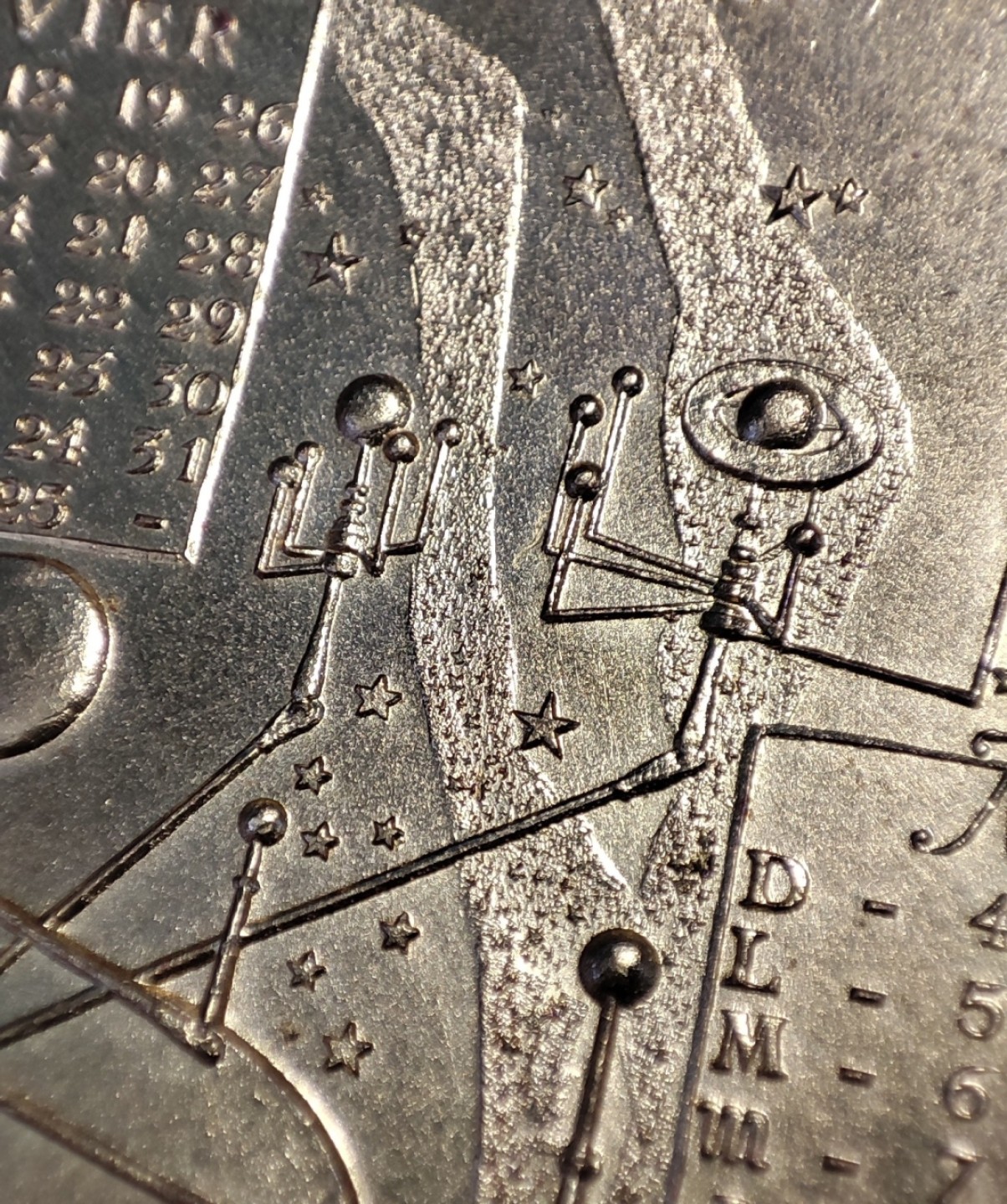 gush小明20221011周二 法国1975日历镀金大铜章 一些小锈斑和小磕碰