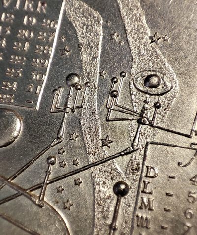 gush小明20221011周二 法国1975日历镀金大铜章 一些小锈斑和小磕碰