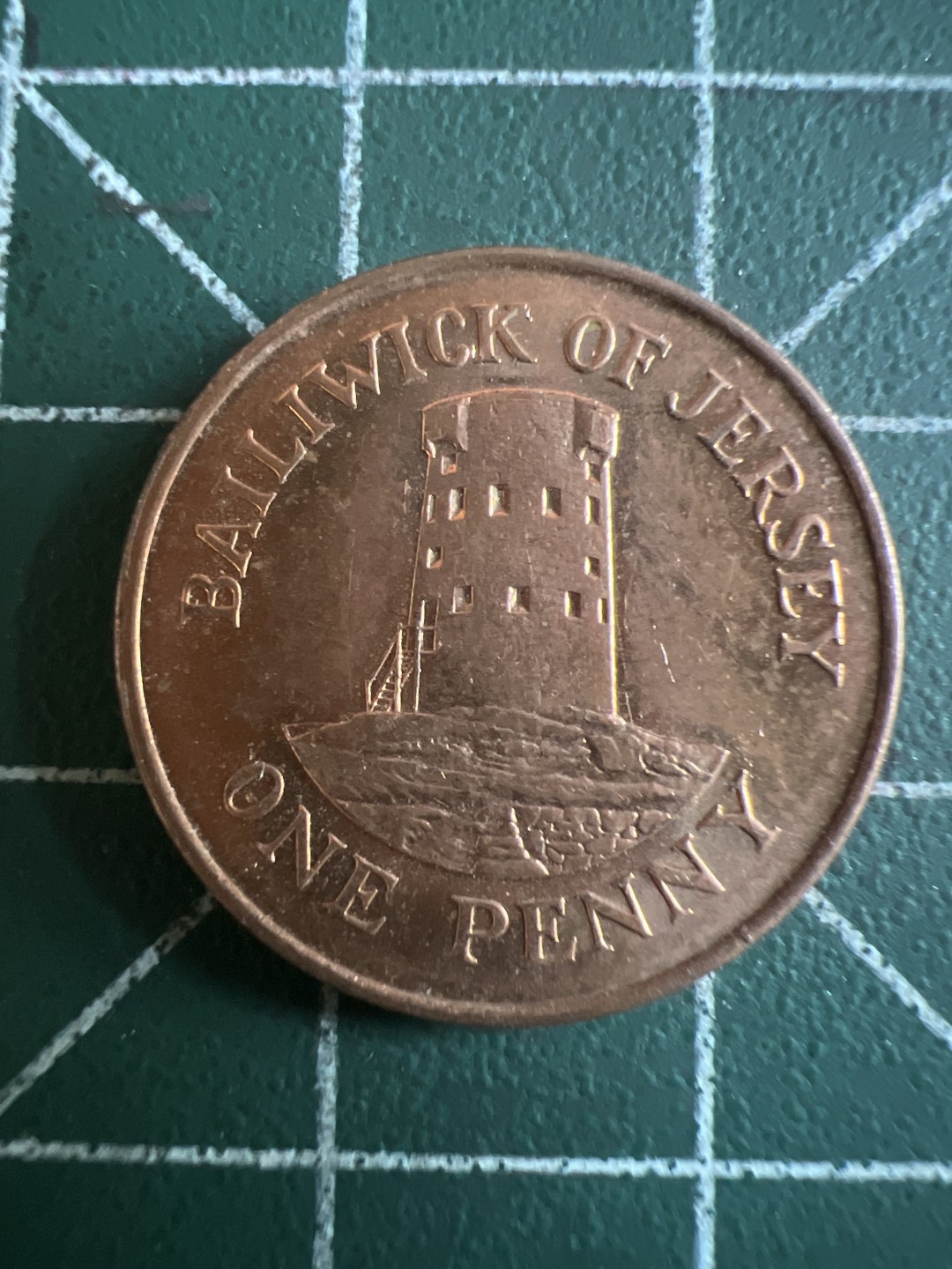 泡泡堂第115期  世界硬币明信片专场（无押金，无佣金，捡漏，全场20包邮，偏远地区除外） 泽西岛一便士