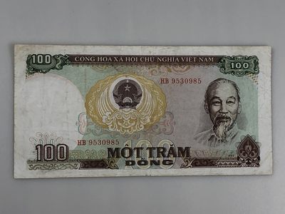 【三泉🏦Quan Se】拍卖⚖️第4期-【越南1951-1994纸币专场】 - 越南1985年100盾（流通品相，如图所示）