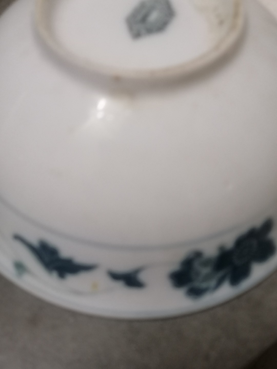保真古币杂项专场 湘石湾青花大碗