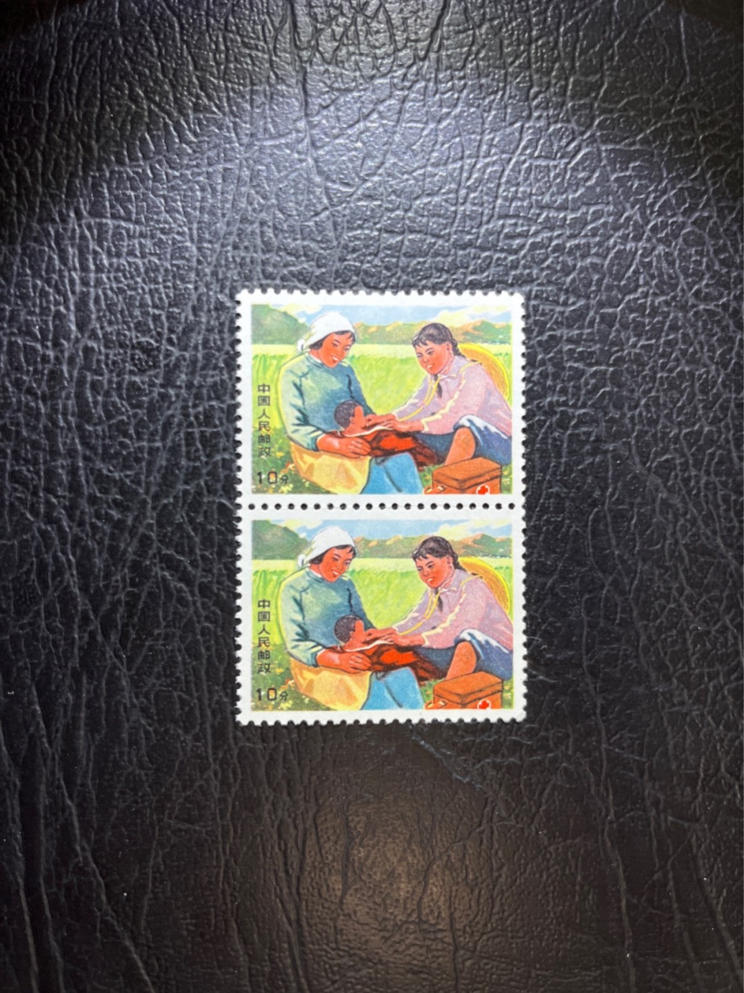 洪涛臻品 精选邮票限时拍卖第五十一期 文17  10分  2枚，版撕票，一枚右下角软折，上品，喜欢不要错过。《ASG评级处于初级阶段，注意建仓便宜的版撕货，未来市场前景不可估量！！！！》