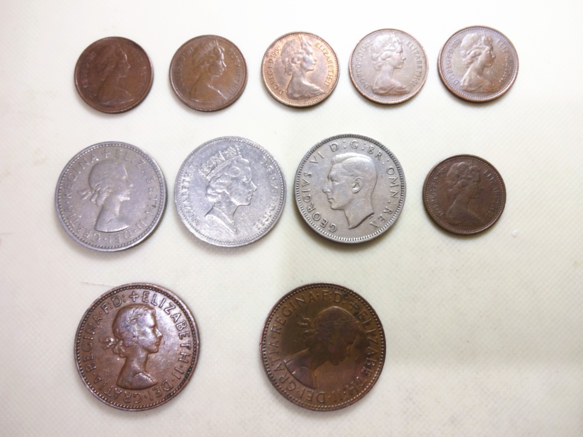 娃娃家-十月、第四场 英国伊丽莎白二世女王头像 1、1/2便士-11枚起拍