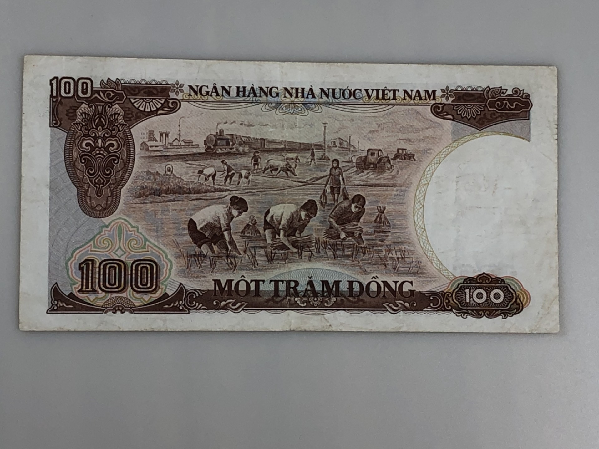【三泉🏦Quan Se】拍卖⚖️第4期-【越南1951-1994纸币专场】 越南1985年100盾（流通品相，如图所示）