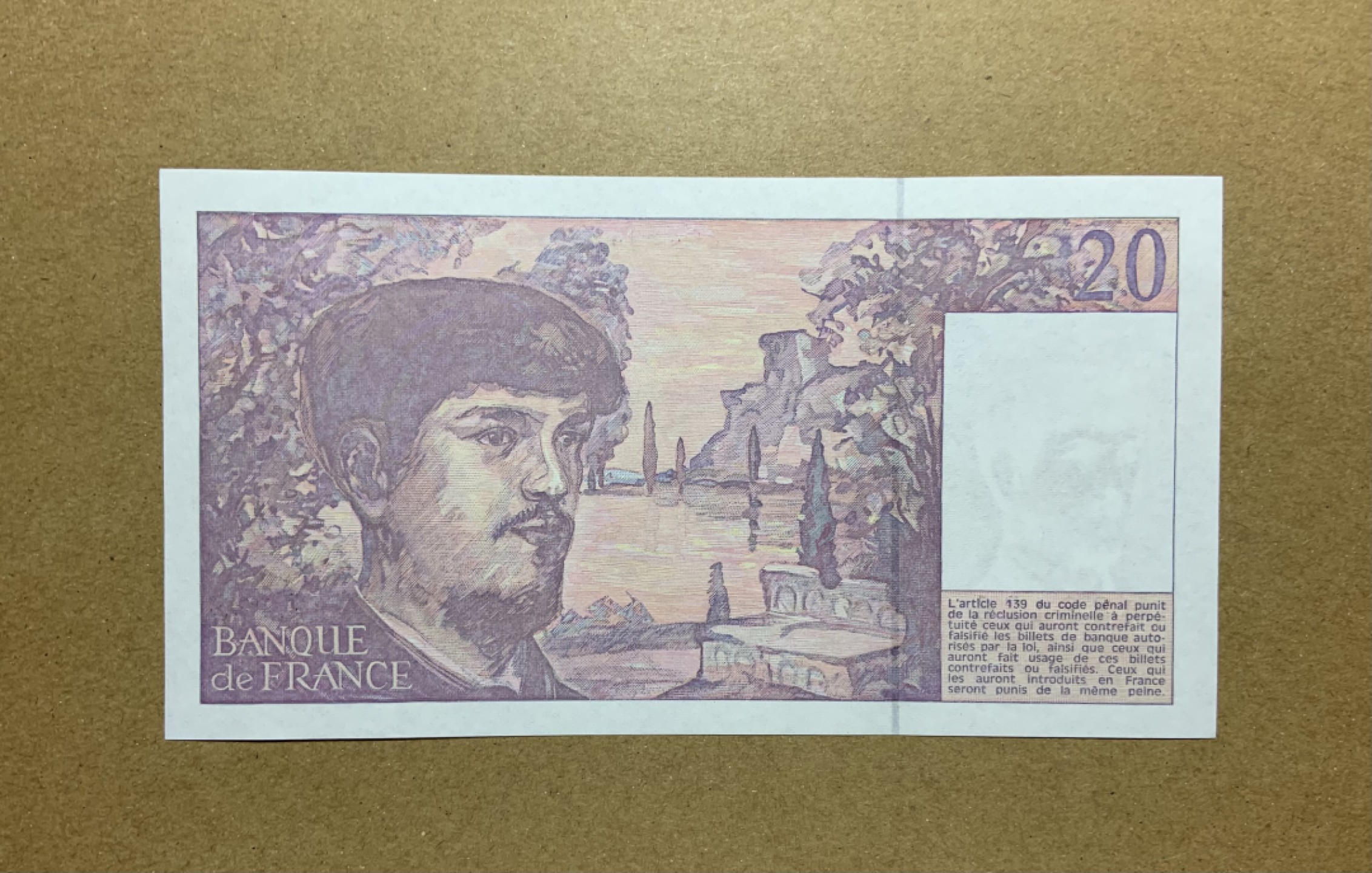 收藏联盟Quantum Auction 第198期拍卖 (已更新) 法国1991年20法郎 品相UNC- 少见年份