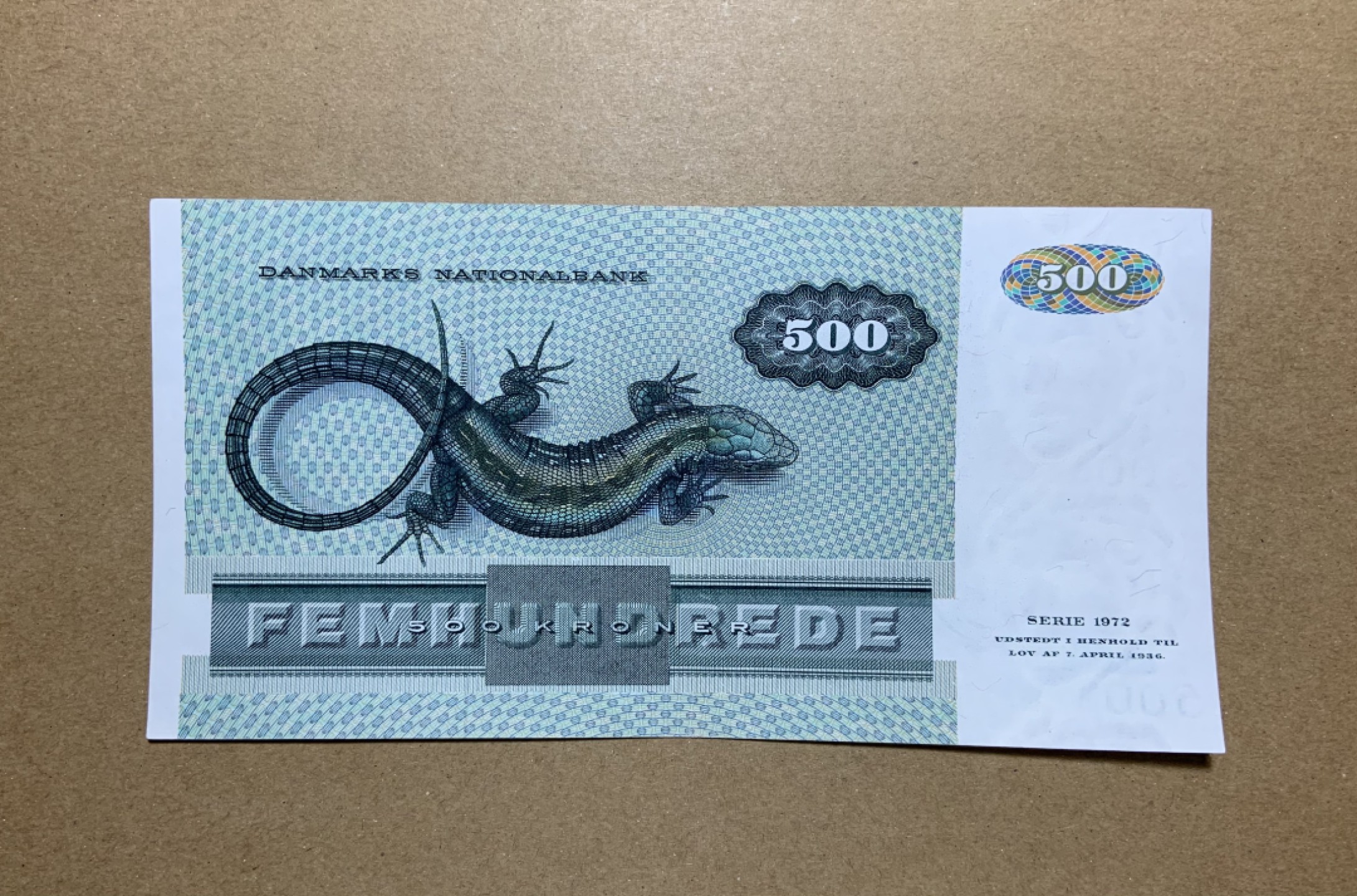 收藏联盟Quantum Auction 第198期拍卖 (已更新) 丹麦1986年500克朗 品相UNC- 大蝾螈