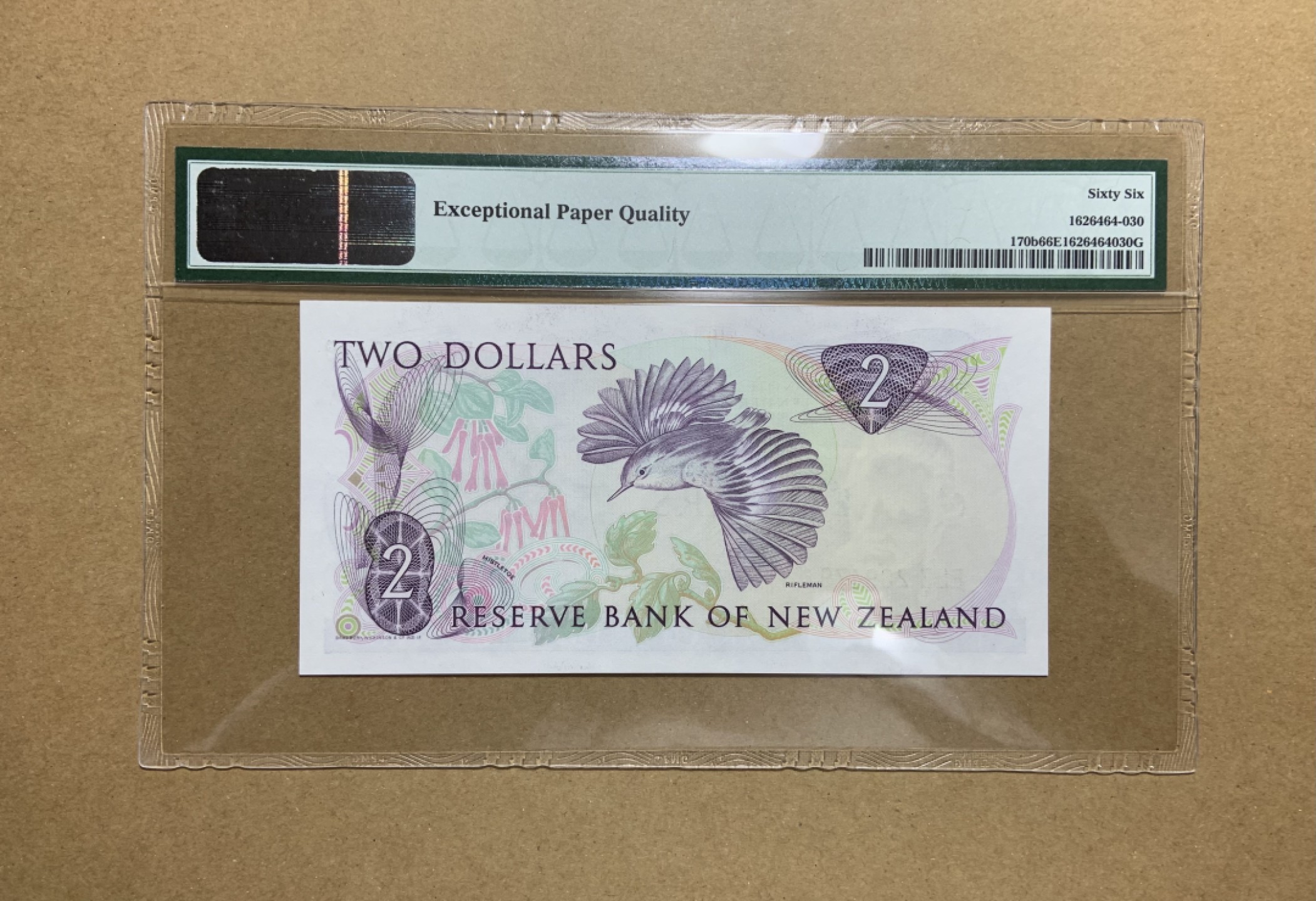 收藏联盟Quantum Auction 第198期拍卖 (已更新) 新西兰1985-89年2元 PMG66 花冠女王