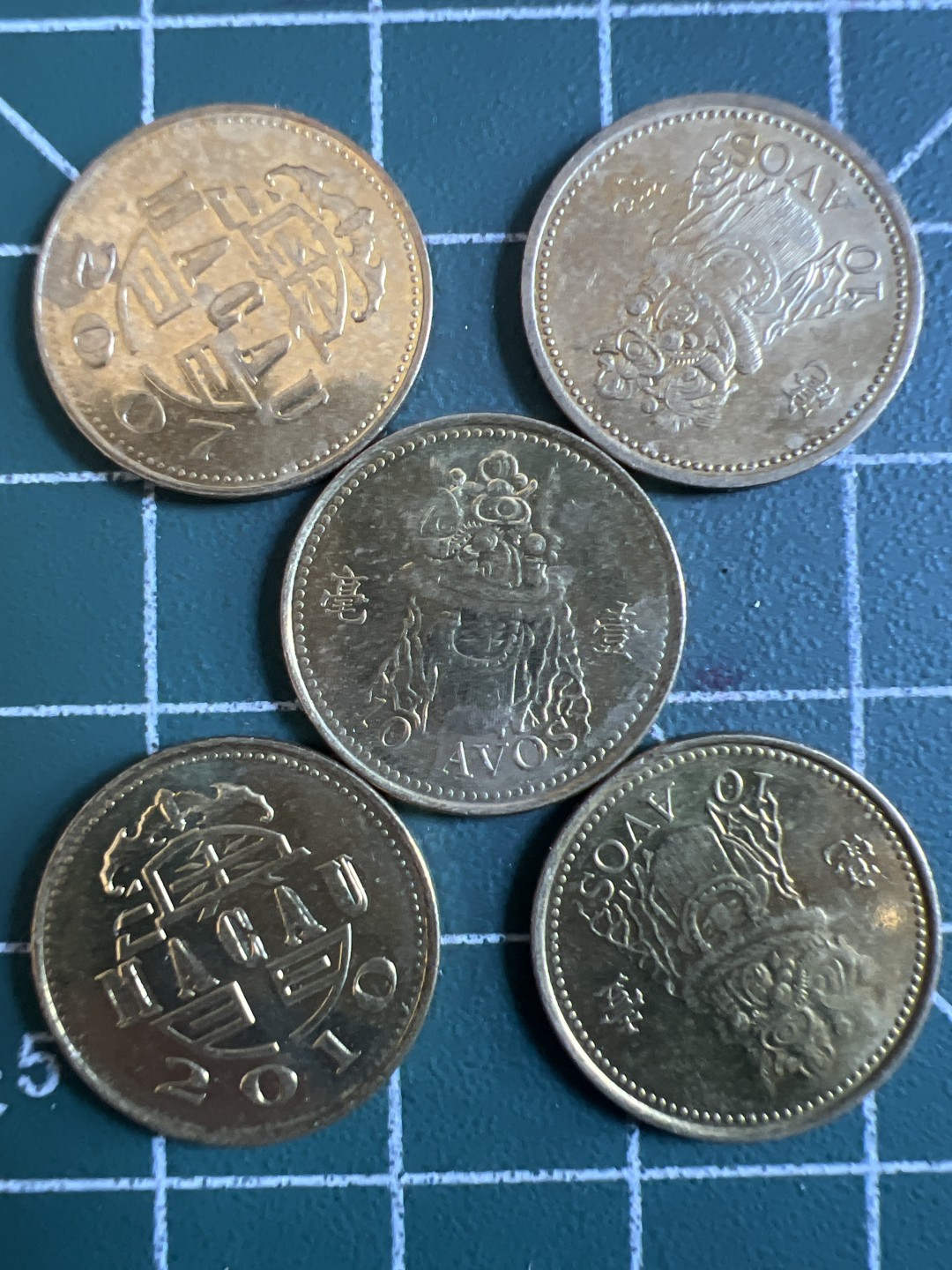 泡泡堂第143期  世界硬币专场（无押金，无佣金，捡漏，全场20包邮，偏远地区除外） 澳门五个