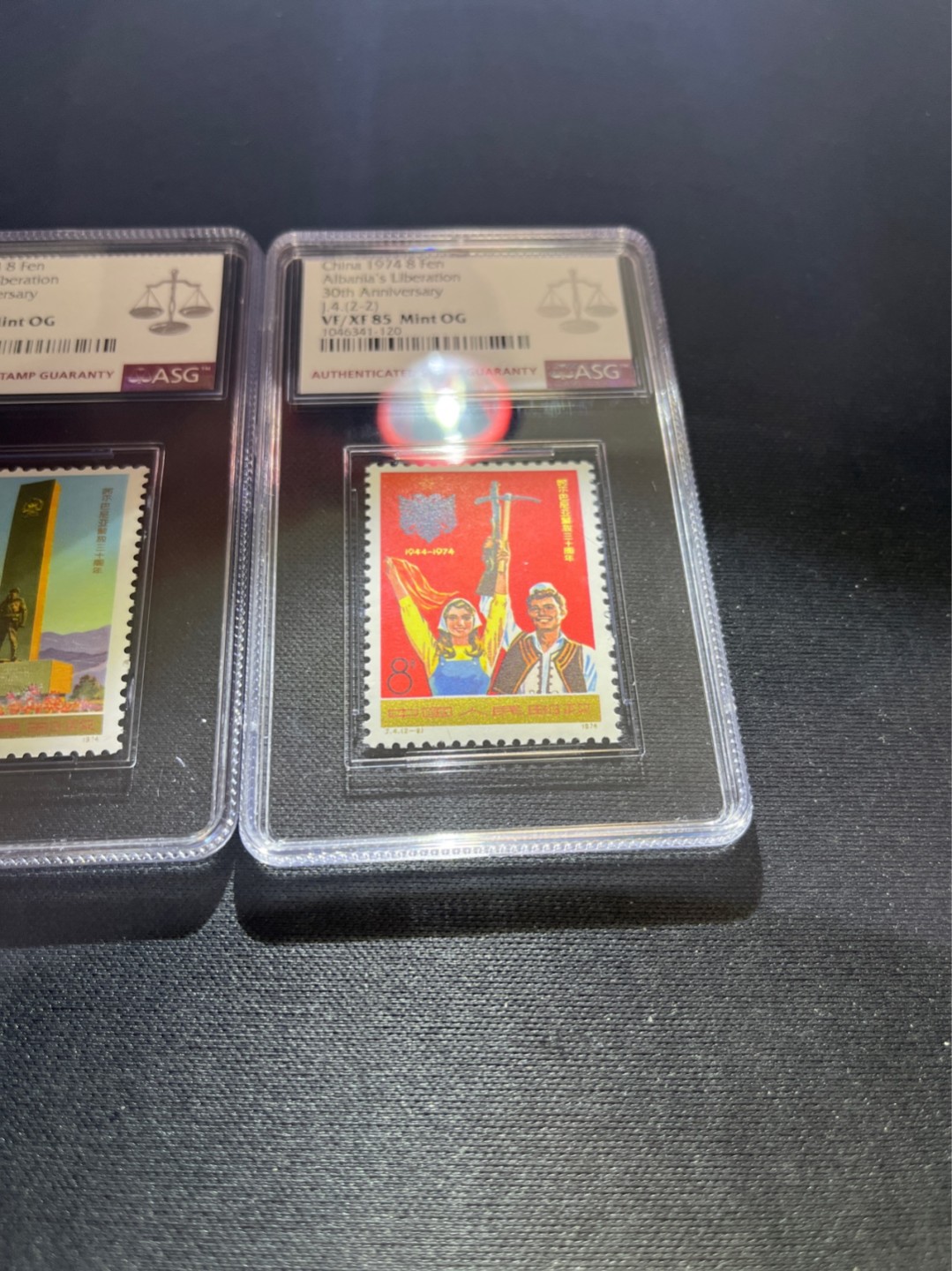 洪涛臻品 精选邮票限时拍卖第五十二期 J4阿尔巴尼亚新全 ASG85分OG  金粉亮，JT早期精品套票，版撕绝中绝送评，最严格时期出分，超高性价比，85分的价格，95分的品质，目前ASG评级处于初级阶段，注意趁早下手囤精品货，未来一定有意想不到的收获