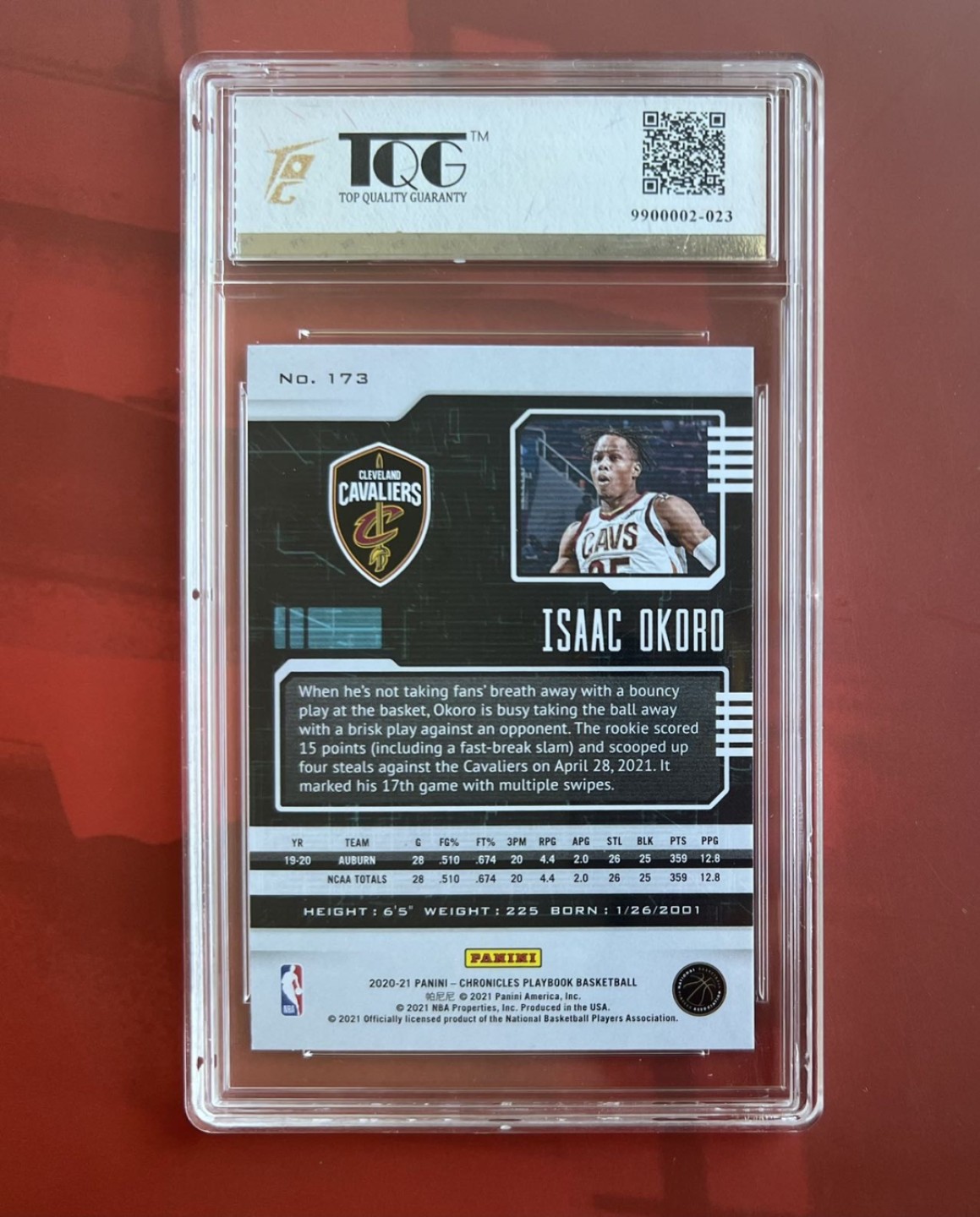 【稀奇送评】【TQG星卡评级】福利限时拍专场【1】 ISAAC OKORO (奥科罗)