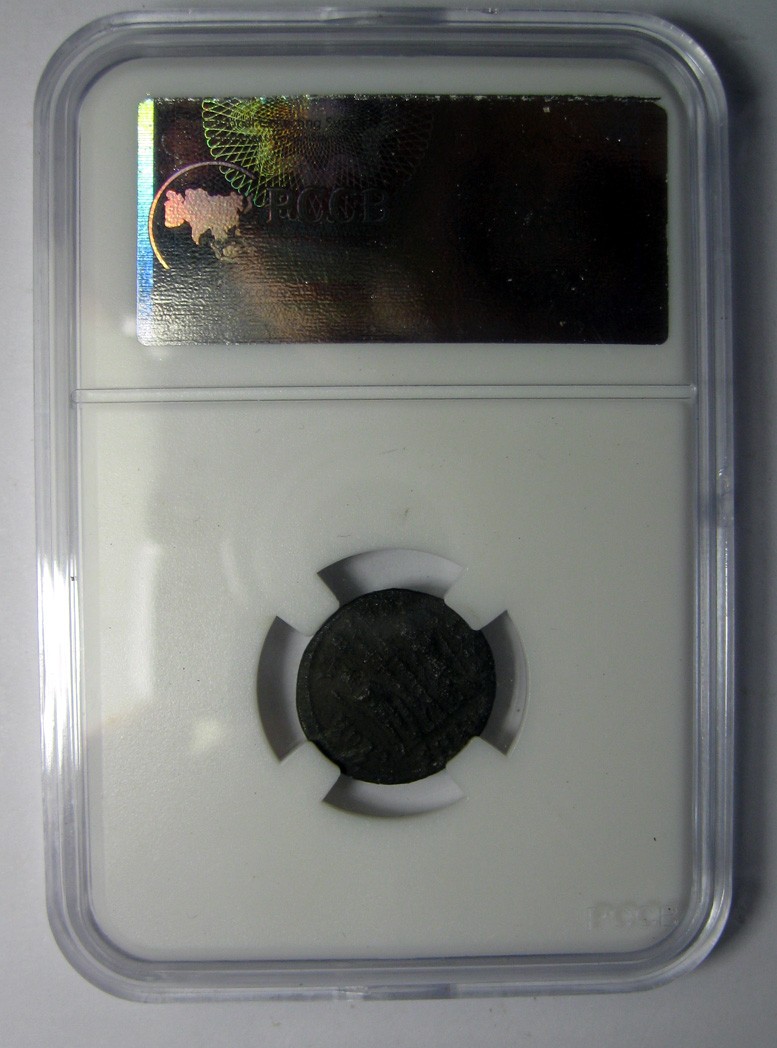 古罗马铜币,君士坦丁二世,AD337-340,AE3铜币,17.5mm,2.6g,自打标签盒子R0836mx