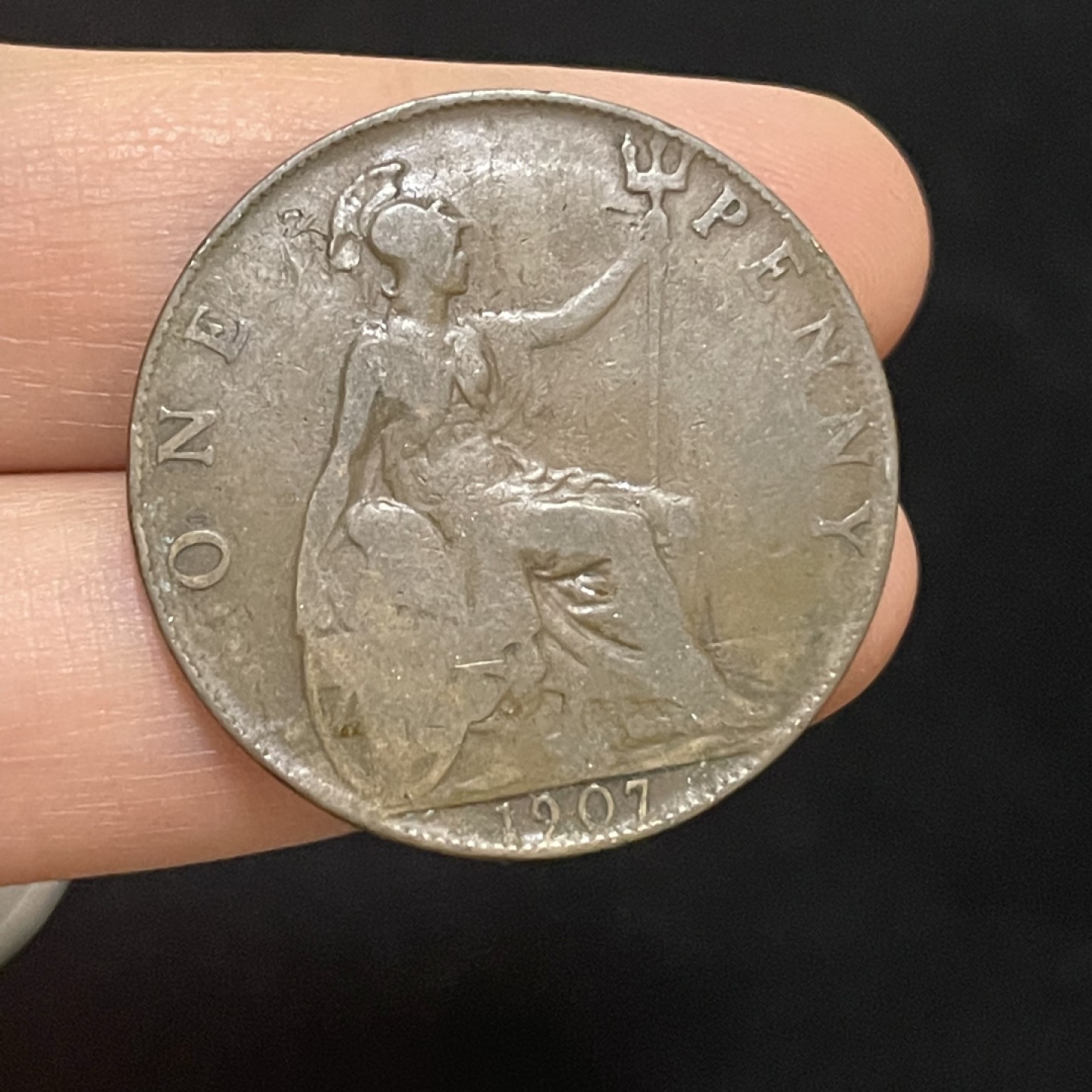 外国硬币0元起拍（3） 1907爱德华七1便士