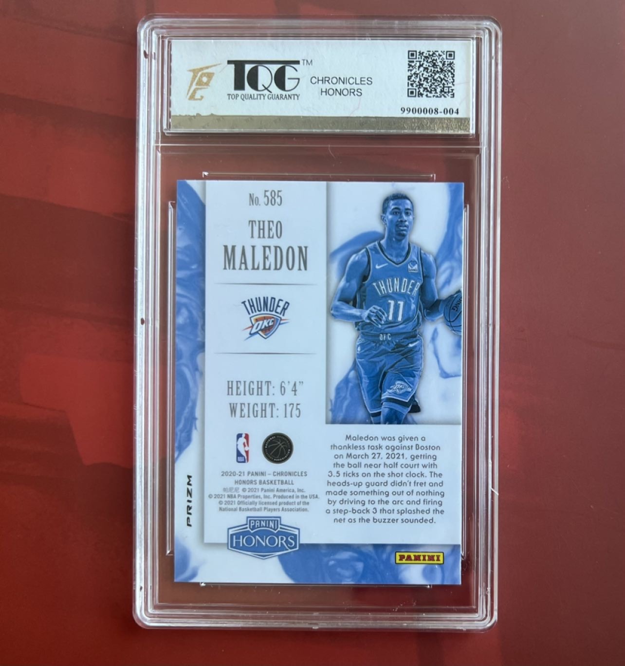 【稀奇送评】【TQG星卡评级】福利限时拍专场【1】 THEO MALEDON (马勒东)